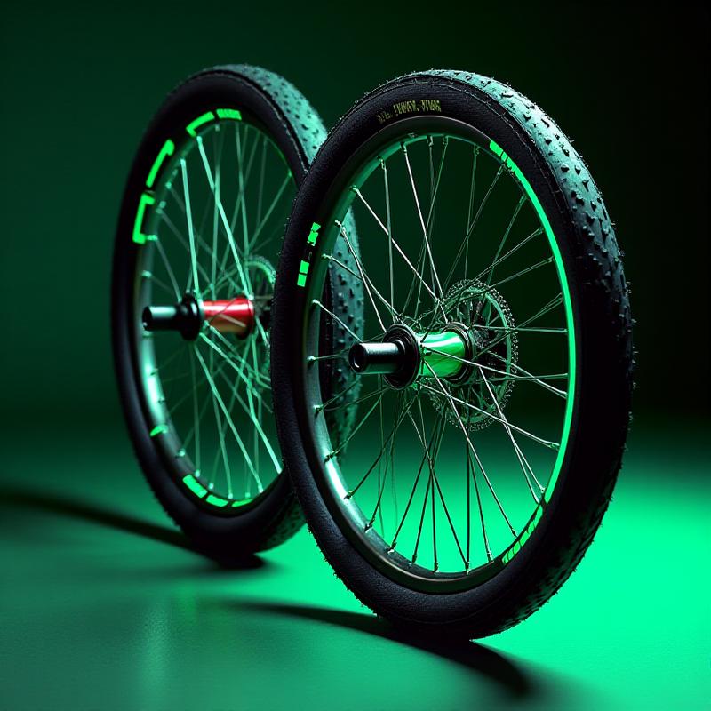 Zestaw kół BMX Race z karbonowymi felgami